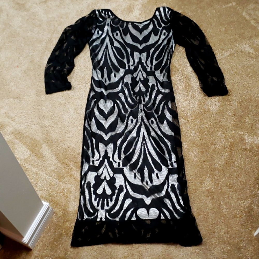 Zebra Print Classy Woman Dress